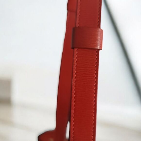 Christian Dior Vintage Red Drawstring Bucket Bag in EUC - Picture 13 of 16